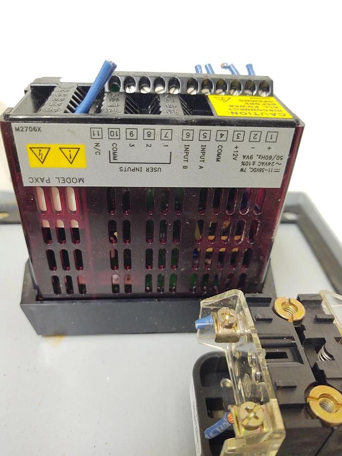 Used Red Lion PAXCDS10 Process Analog Input Panel Meter Hoffman C-8CB Control Station