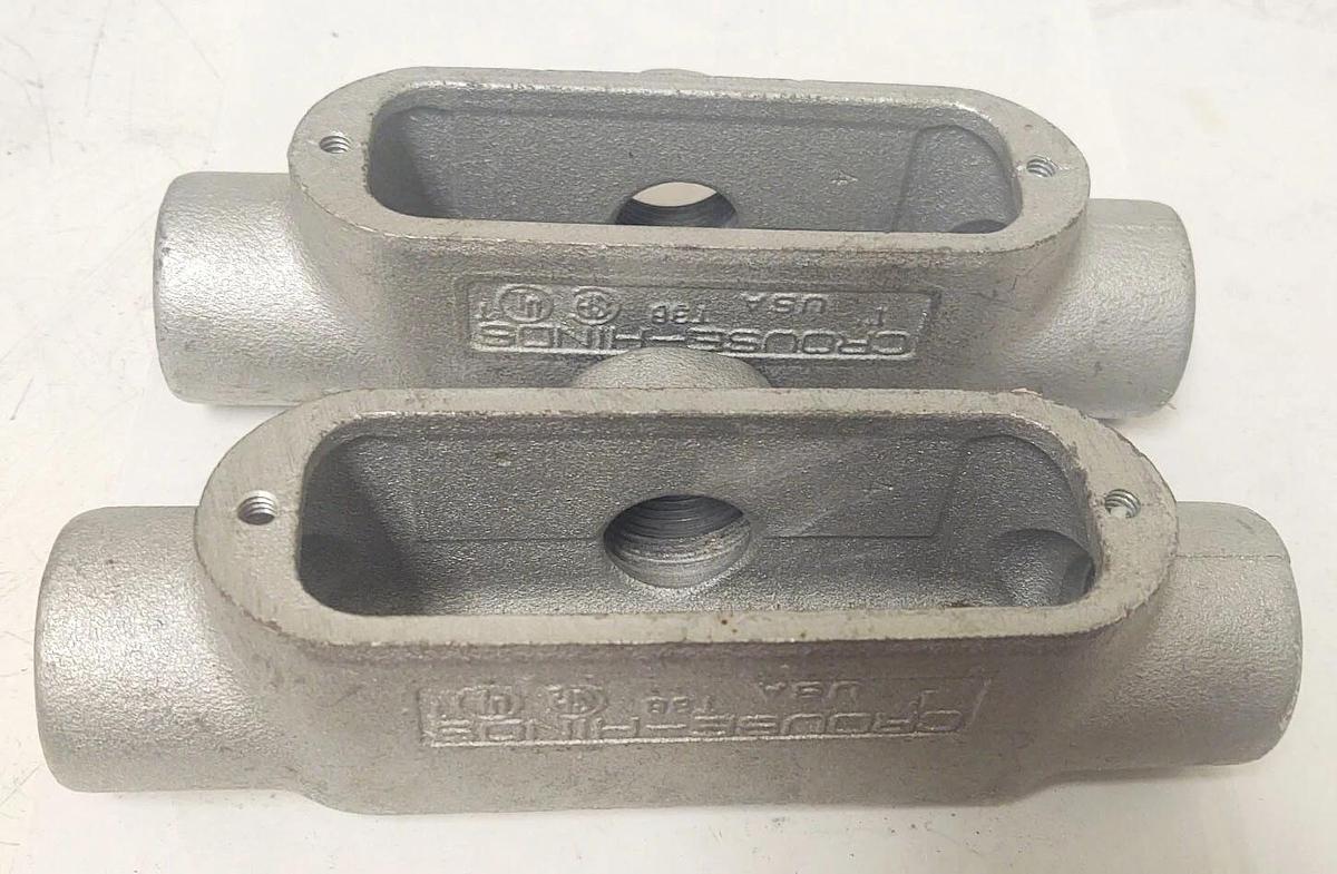 🔥(2 PCS) CROUSE HINDS T38 FORM 8 1" CONDUIT BOX