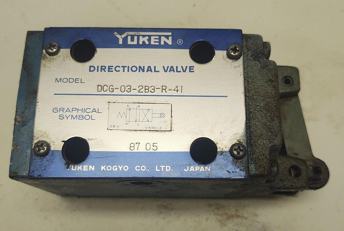 Used YUKEN Hydraulic Safety Pilot Valve DCG-03-2B3-R-41 Free Shipping