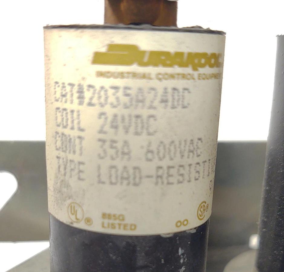 Used 🔥 Durakool 2035A24DC Mercury Displacement Relay 35A 600VAC 24 VDC Coil