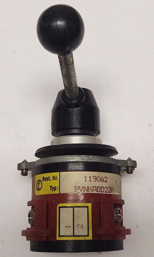 Used Small Drum Switch 119042 BVNKADD22K Made in Germany 20Amp at 220VAC Stackable