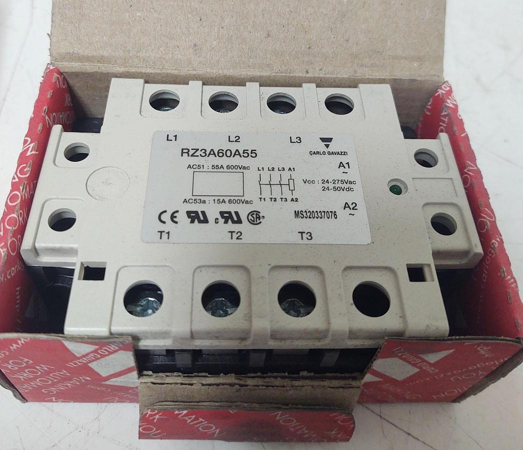 🔥NEW -  Carlo Gavazzi RZ3A60A55 Solid State Relay 600VAC / 55A
