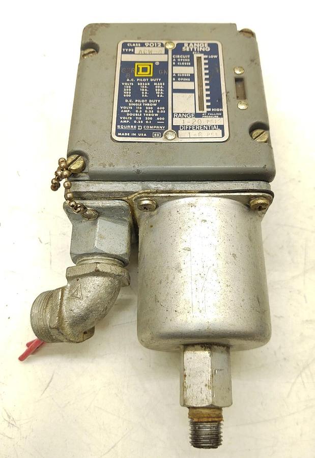 Used 🔥 SQUARE D Company 9012 ACW-4 Series B Industrial Pressure Air Switch 1-20 lbs