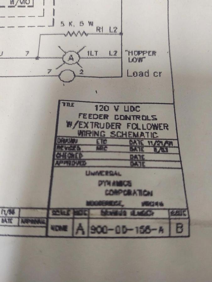 Used 🔥Universal Dynamics 120VAC Motor Voltage AC Drive UDC Feeder UDCFX Hopper