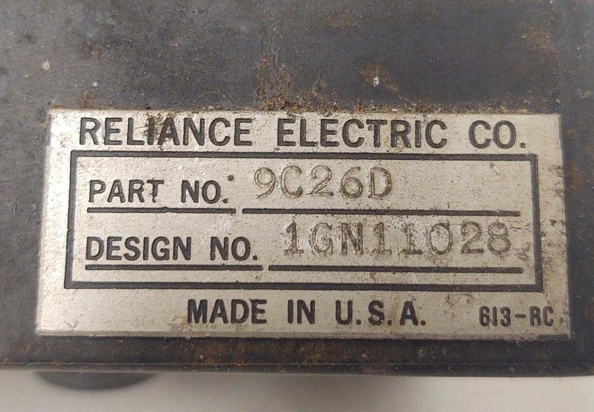Used 🔥Reliance Electric 9C26D RPM Analog Panel Meter / Tachometer