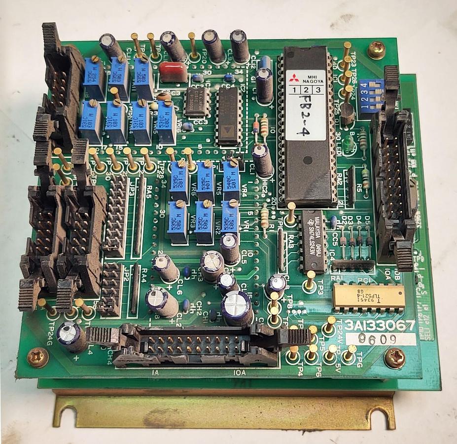 Used MJ 2 Press Mitsubishi Electric PLC Circuit Board Module Assembly & 3A133067