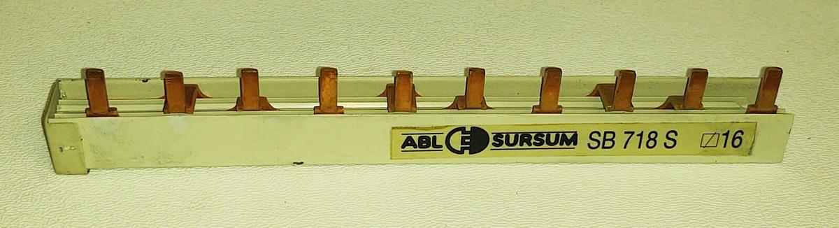 Used 50 AMP SB718S ABL SURSUM CIRCUIT BREAKER COPPER BUSWAY  FITS (5) 2 POLE BREAKERS