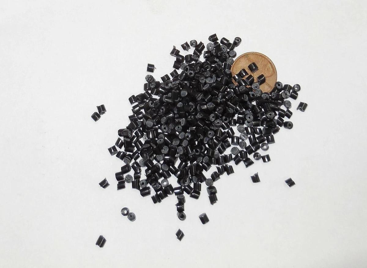 HDPE Black Plastic Pellets Resin Material Injection Molding 10 Lbs Polyethylene