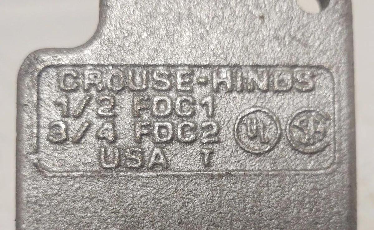 🔥 Crouse Hinds 1/2 FDC1 3/4  FDC2 Conduit Box 23.0 CU In *HEAVY DUTY