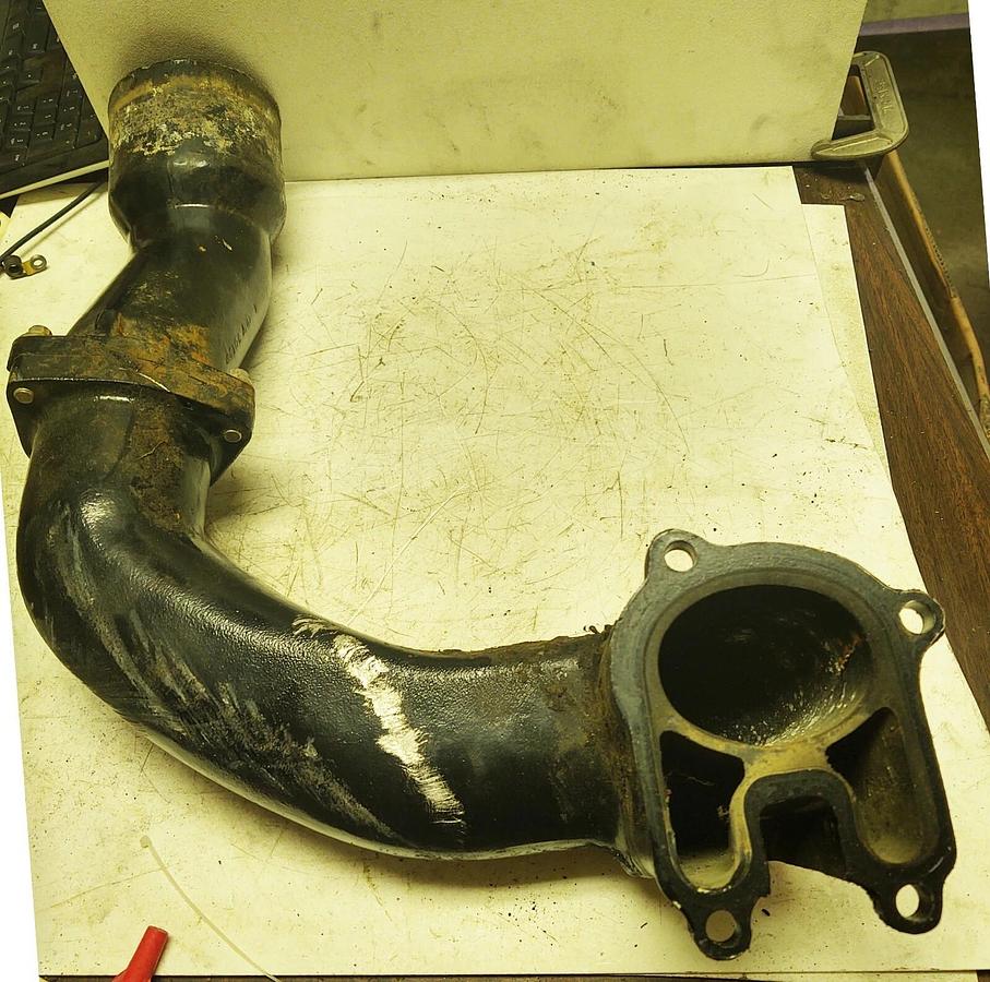 Used MerCruiser Exhaust Elbow Pipe Assembly 42420 Flang Bolting Alpha One Gen 1