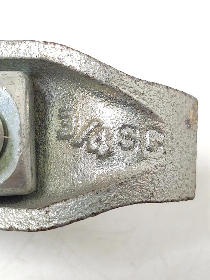 🔥 (9 PCS) 3/4 Crouse Cooper Eaton Zinc Plated Iron Parallel Beam Conduit Clamp