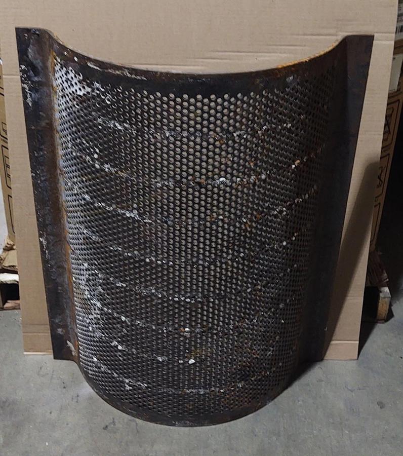 Used 🔥3/8" Hole Granulator Metal Grinder Screen 36"x28"x10"