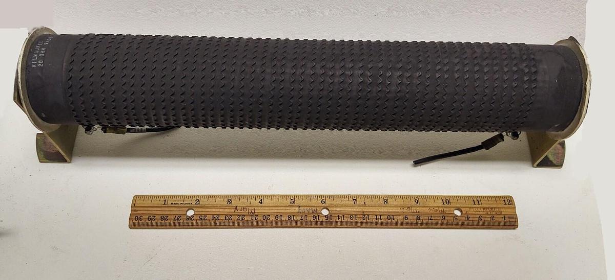 Used Milwaukee Dynamic Braking Resistor for VFD Motor, 20 Ohm Wire Wound Encapsulated