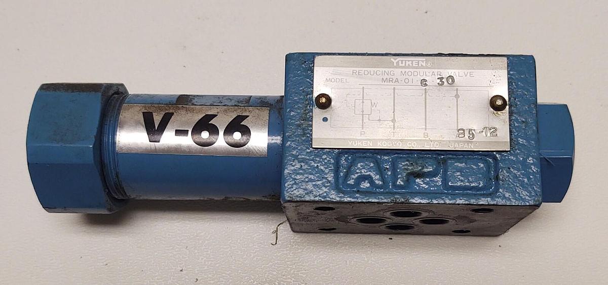 Used Yuken MRA-01-C-30 MRA01C30 Overflow Reducing Modular Valve Free Shipping