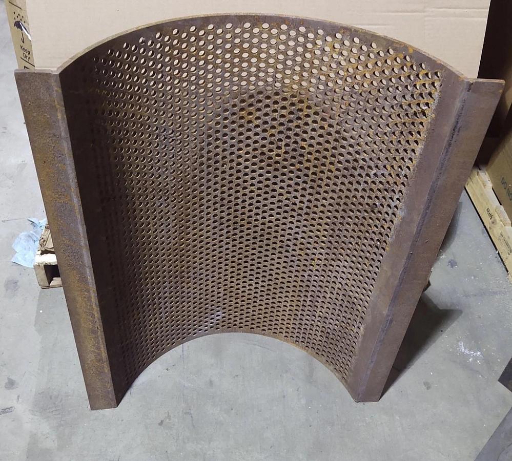Used 🔥1/2" Holes Granulator Metal Grinder Screen 35.5"x28.5"x10"