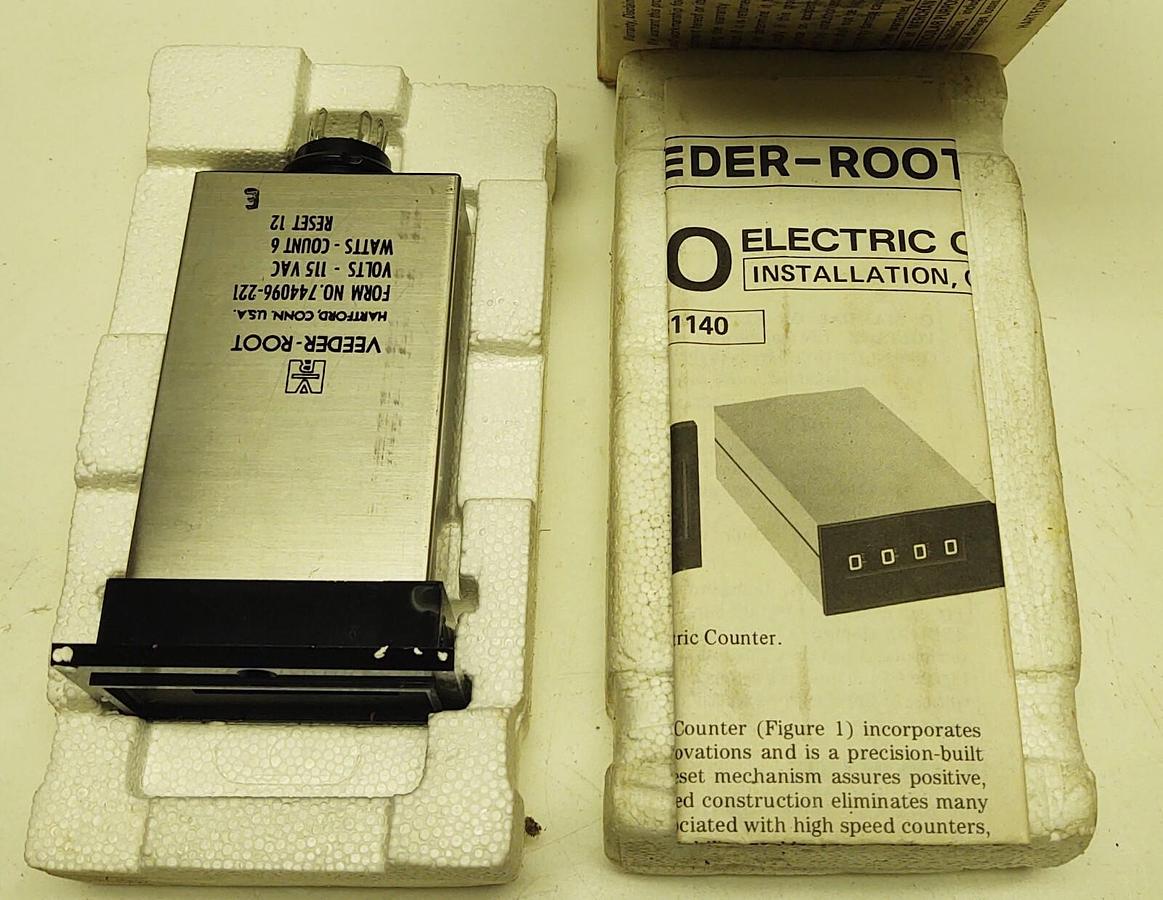 DANAHER CONTROLS 744096-221 / 744096221 (NEW) VEEDER ROOT COUNTER 6 DIGIT 115VAC