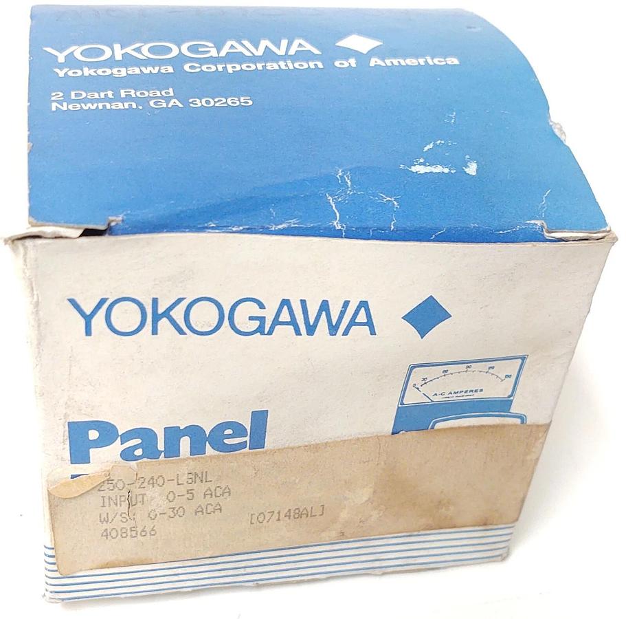🔥NEW YOKOGAWA 250-240-LSNT CURRENT METER 250240LSNT 30A PANEL