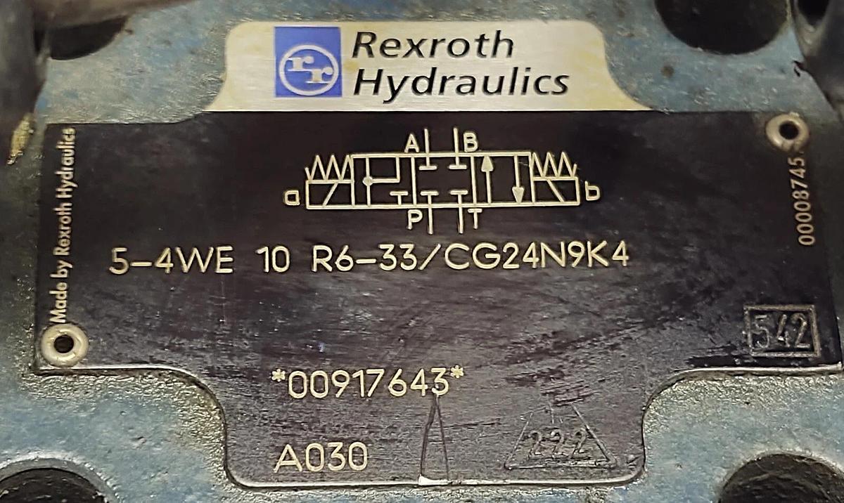 Used D05 Rexroth Hydraulic Valve Solenoid 5-4WE 10 R6-33/CG24N9K4 54WE10R633/CG24N9K4