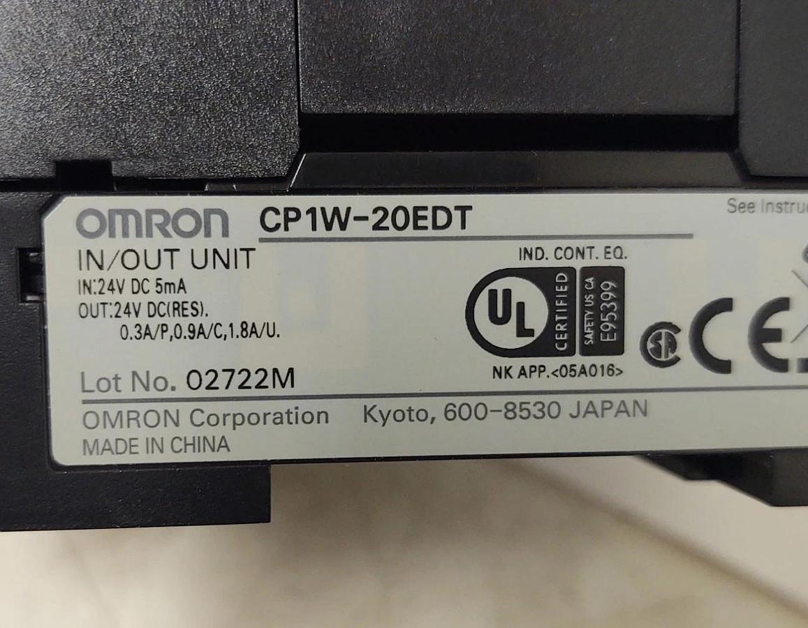 Used 🔥OMRON G9SP-N20S Safety Controller G9SPN20S IN/OUT CP1W-20EDT PLC