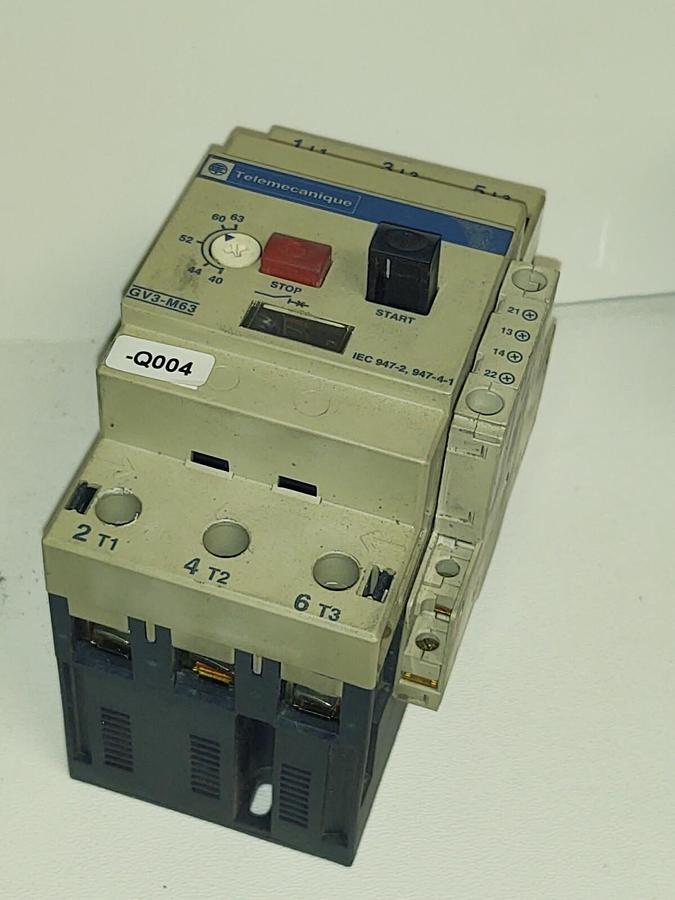 Used Schneider GV3-ME63 Telemecanique Motor Circuit Breaker 40~63A GV3ME63 1PC