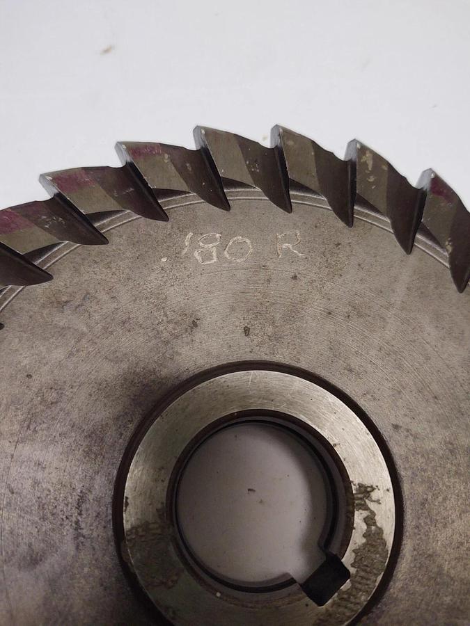 Used MORSE 7" x 3/4" x 1-1/4" HSS Double Angle Horizontal Milling Cutter - Tooth 28T