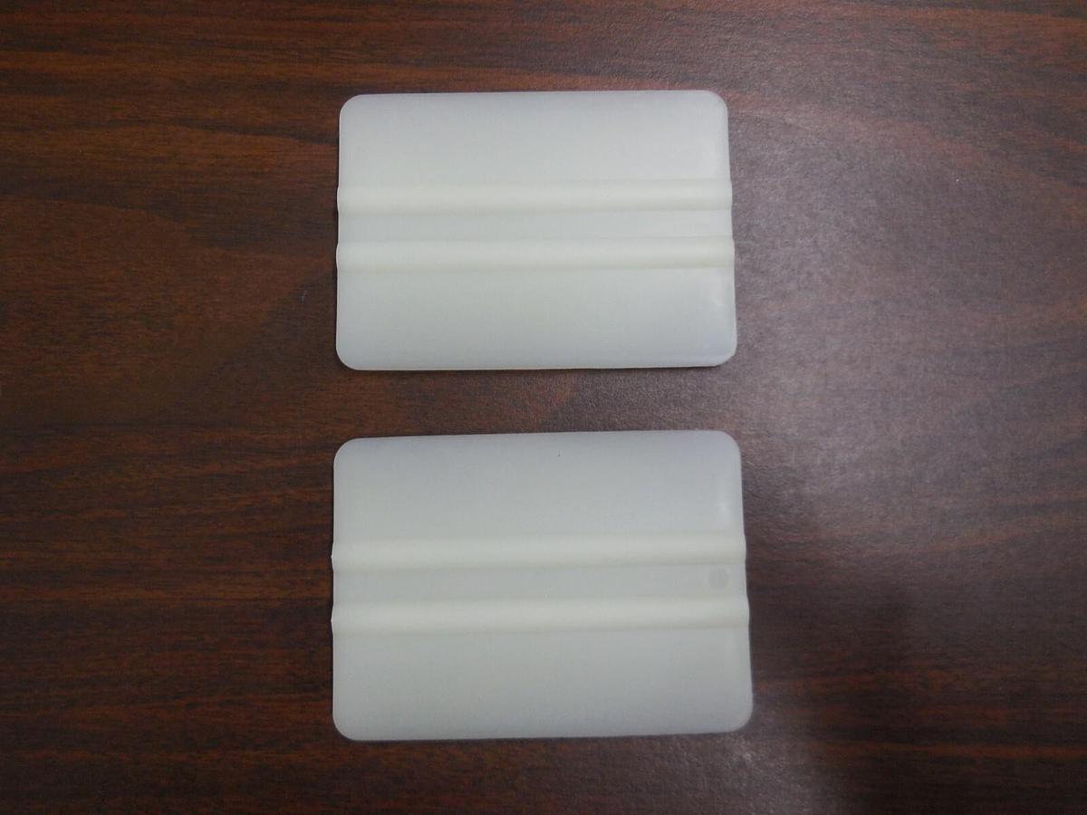 2 Pack Vinyl Decal Rigid Glow Squeegee Applicator Tool Windows Tint Graphics 4"