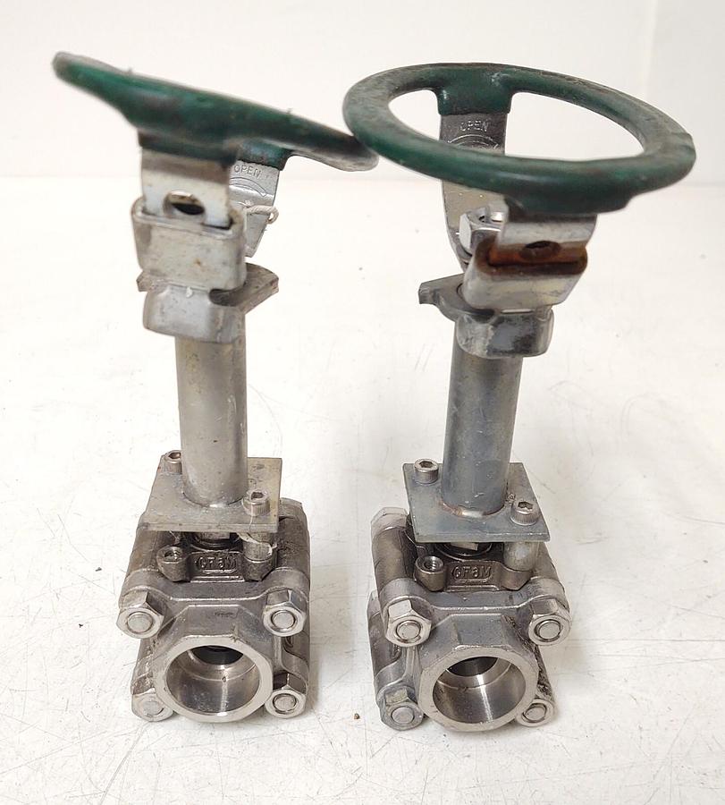 🔥 (2 NEW) 3/4" WATTS S8451 1500#  BALL VALVE WELD SOCKET STAINLESS STEEL