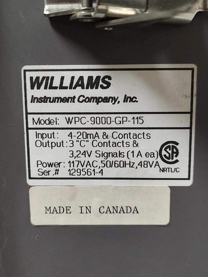 Used 🔥Williams WPC-9000 GP-115 Chemical Metering Pump Controller