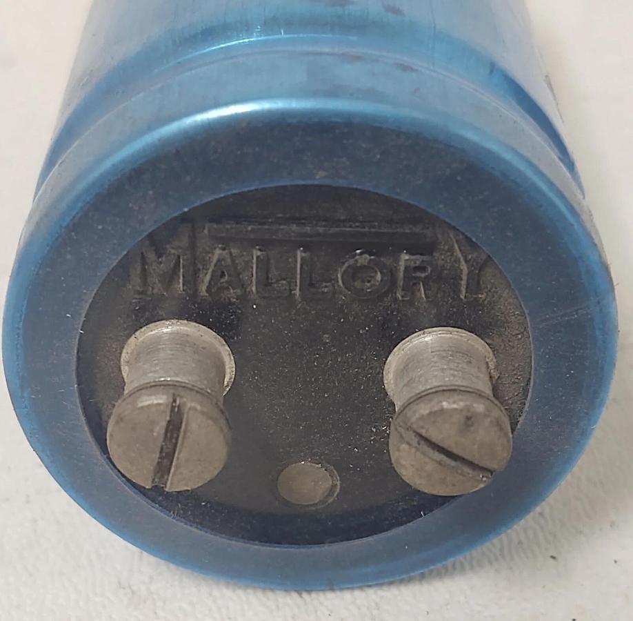 Used 🔥 Mallory CG452U50D1 Capacitor 4500 MFD 50 VDC PIS+ Max SURGE 75VDC