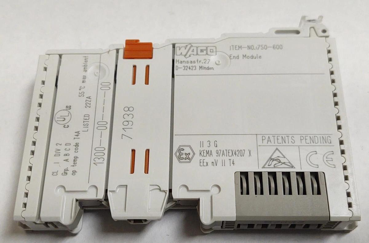 🔥 NEW WAGO 750-600 I/O End Terminal Module - Made in Germany