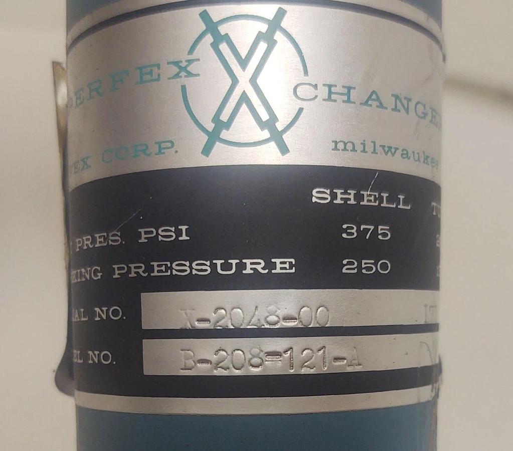 🔥 PERFEX Heat Exchanger 1 X 3/4in NPT X-2048-00 L73 B-208-121A