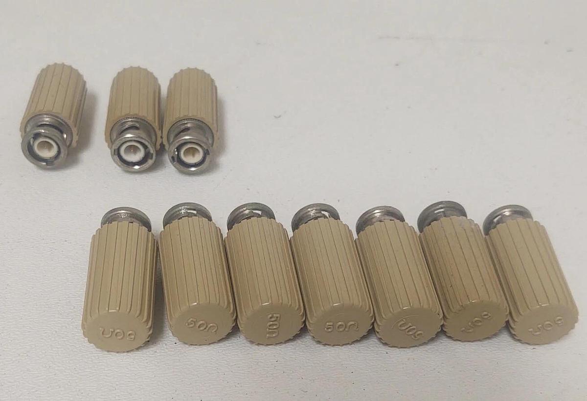 🔥(LOT 10) H8225-00 Dummy Load, 50 ohm Termination, 2w cont. 5w inter. BNC Male