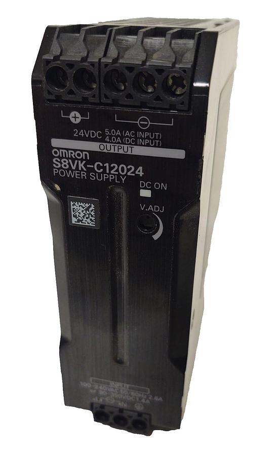 Used 🔥OMRON S8VK-C12024 POWER SUPPLY MODULE 120V INPUT 24V 5A OUTPUT DIN RAIL