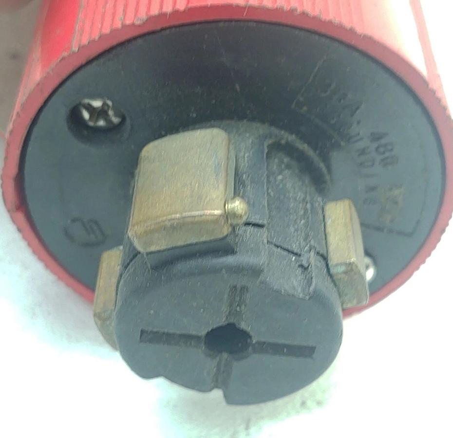 Used 🔥 Arrow Hart 30A 480 VAC Grounding Twist Locking Plug Power Lock