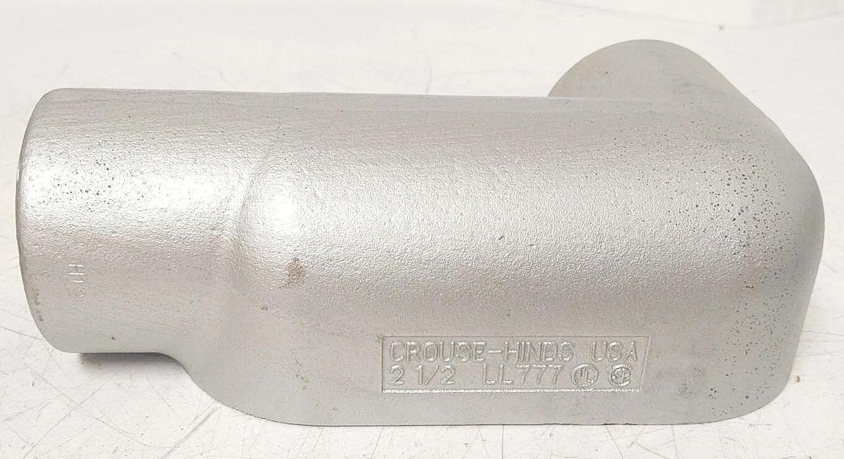 🔥 NEW OLD STOCK CROUSE HINDS  2-1/2" LL777 90° FORM 7 IRON CONDUIT LL