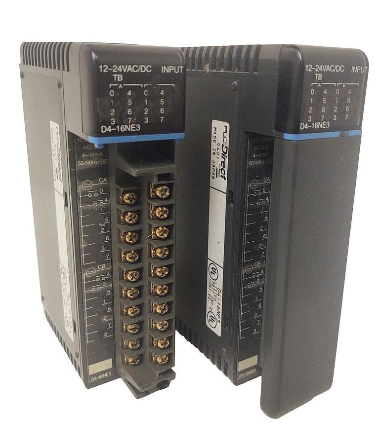 Used 🔥 (QTY 2) Automation Direct Logic D4-16NE3 AC/DC 12-24 Input Module