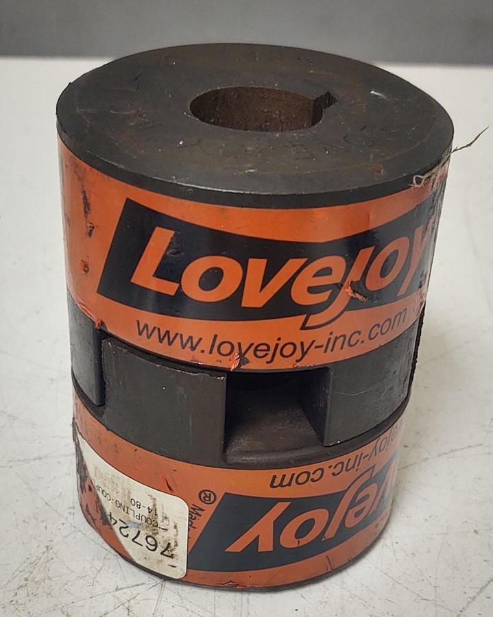 Used 🔥QTY 2 - LOVEJOY L-110 JAW COUPLING 1.250 INCH OR 1-1/4" KEYED BORE 1/4" KEYWAY