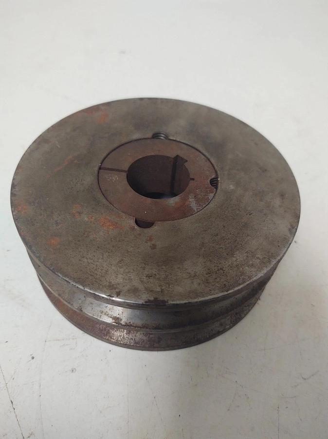 🔥5" Sheave 2B4 6-1610 TB Bore V-Belt Pulley, 2 Groove 1610, 1-1/8" Bushing