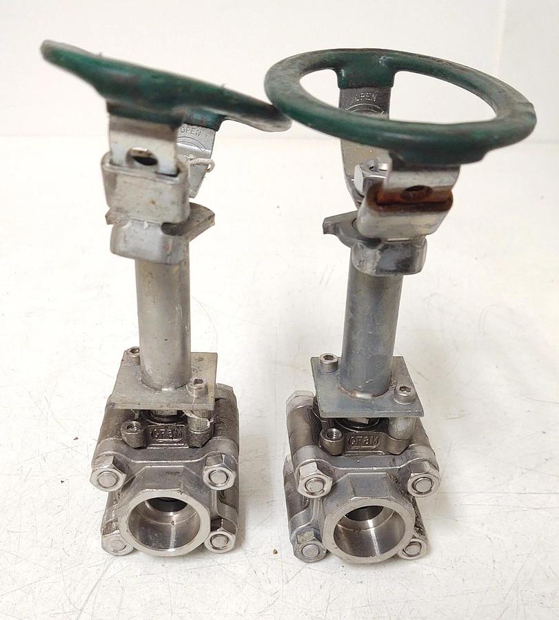 🔥 (2 NEW) 3/4" WATTS S8451 1500#  BALL VALVE WELD SOCKET STAINLESS STEEL