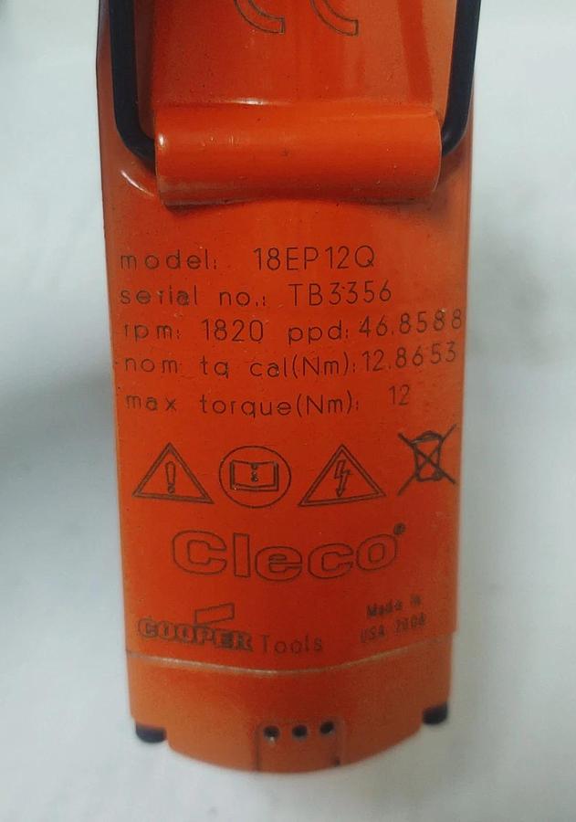 🔥NEW Cleco 18EP12Q Transducer Control Pistol Corded Electric Nutsetter