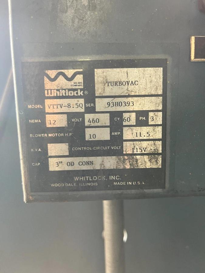 Used Patterson Kelley Twin Shell Dry Blender 60 Cu Ft Capacity