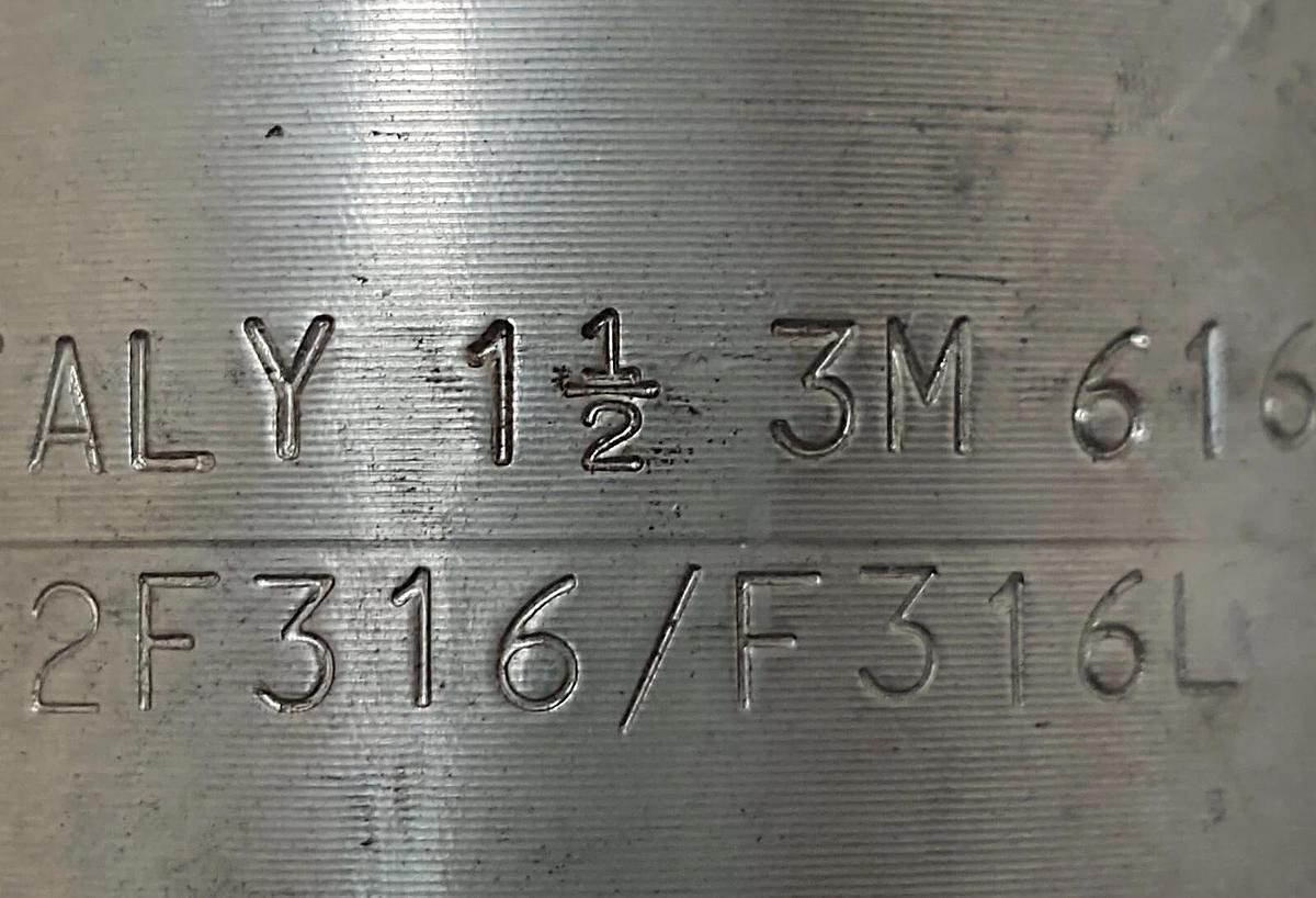 🔥 1-1/2" 150 Female (NPT) Full Coupling 316L Stainless Steel Coupler Italy B16