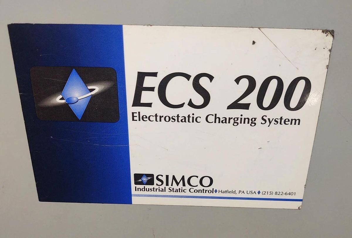 Used 🔥 SIMCO ECS-200 4008282 Ion Electrostatic Charging System 30 KV Industrial Film