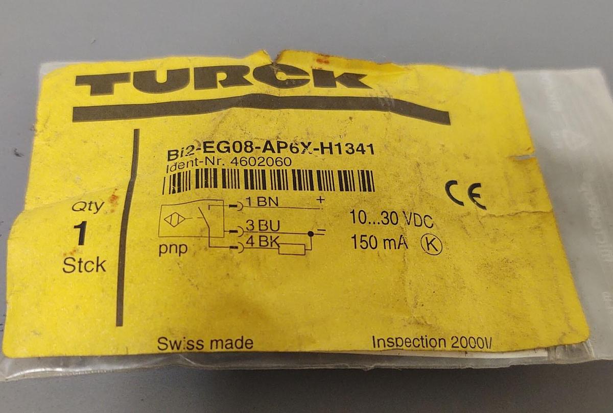 🔥 Turck BI2U-EG08-AP6X-H1341 Inductive Proximity Sensor 10-30VDC 200mA PNP 2mm