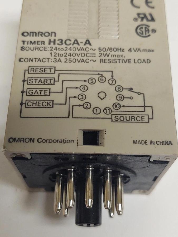 Used 🔥 OMRON H3CA-A H3CAA Solid State Timer Module 24-240 VAC Input