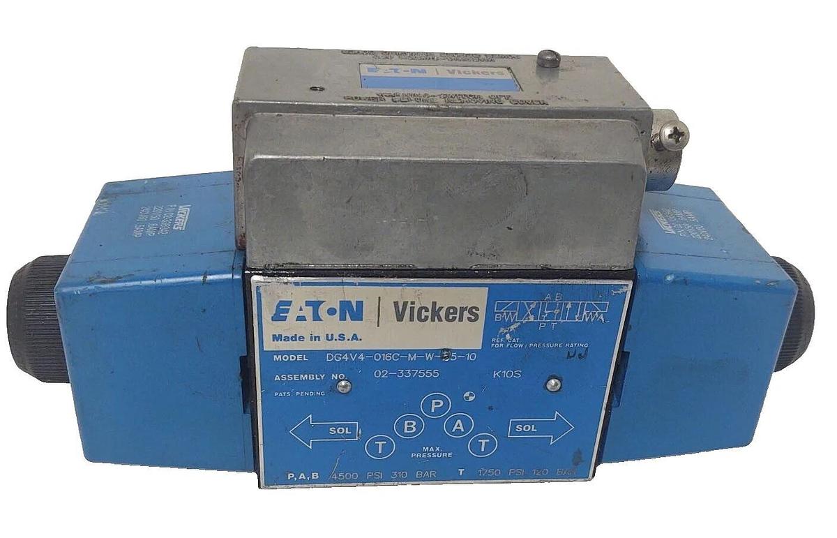 Used 🔥 Eaton Vickers DG4V4-016C-M-W-B5-10 240V Coils 4500PSI Solenoid Valve