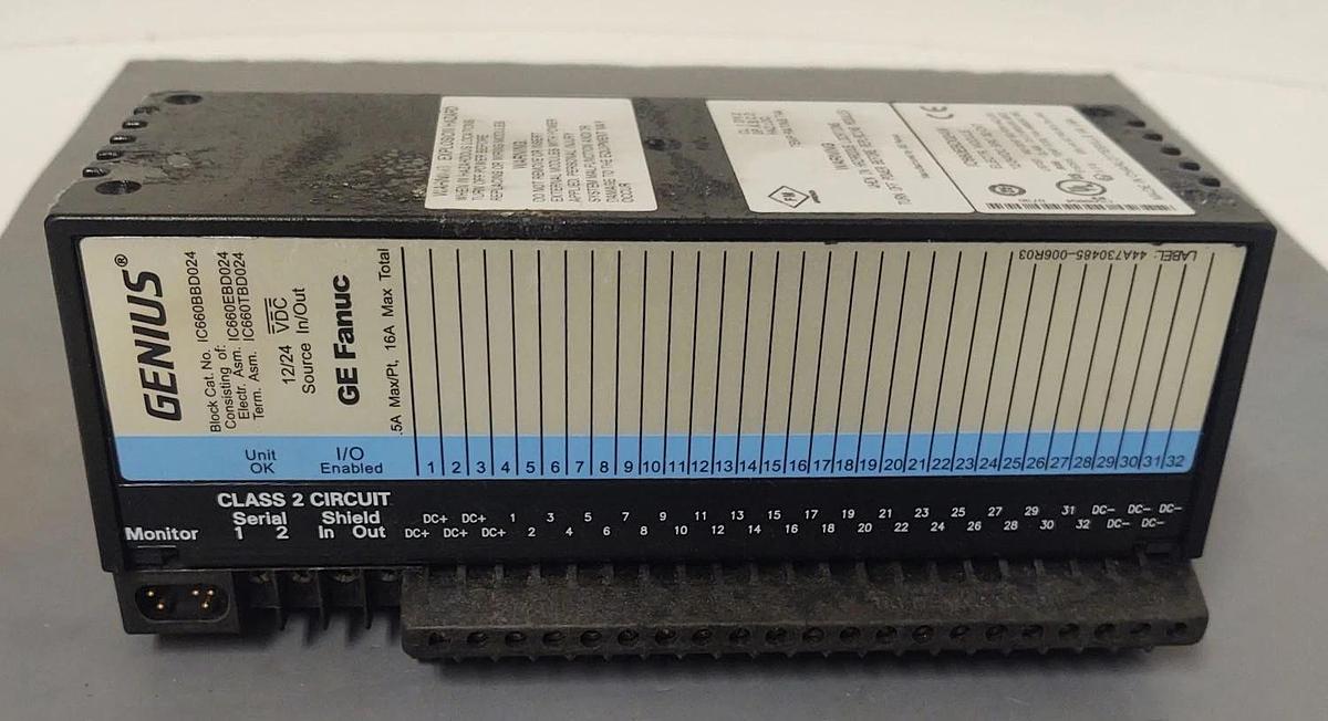 🔥NEW GE Fanuc IC660BBD024 Genius 12/24VDC Source Input / Output Module