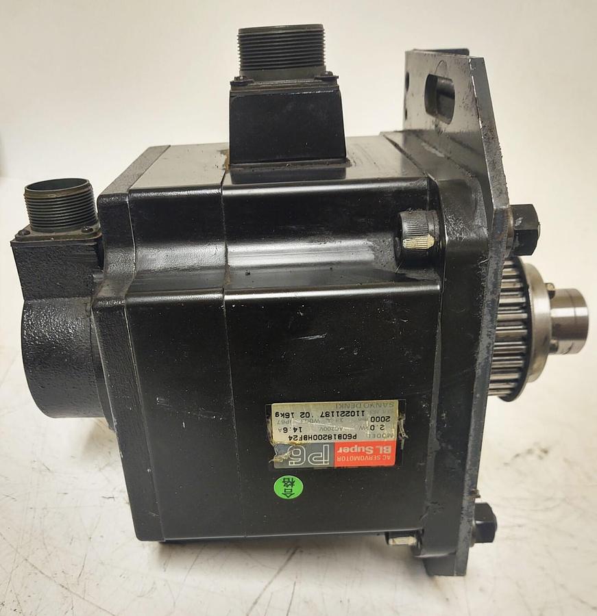 Used 🔥(TESTED) SANYO DENKI Servo Motor P60B18200HBF24 Mitsubishi Injection Press