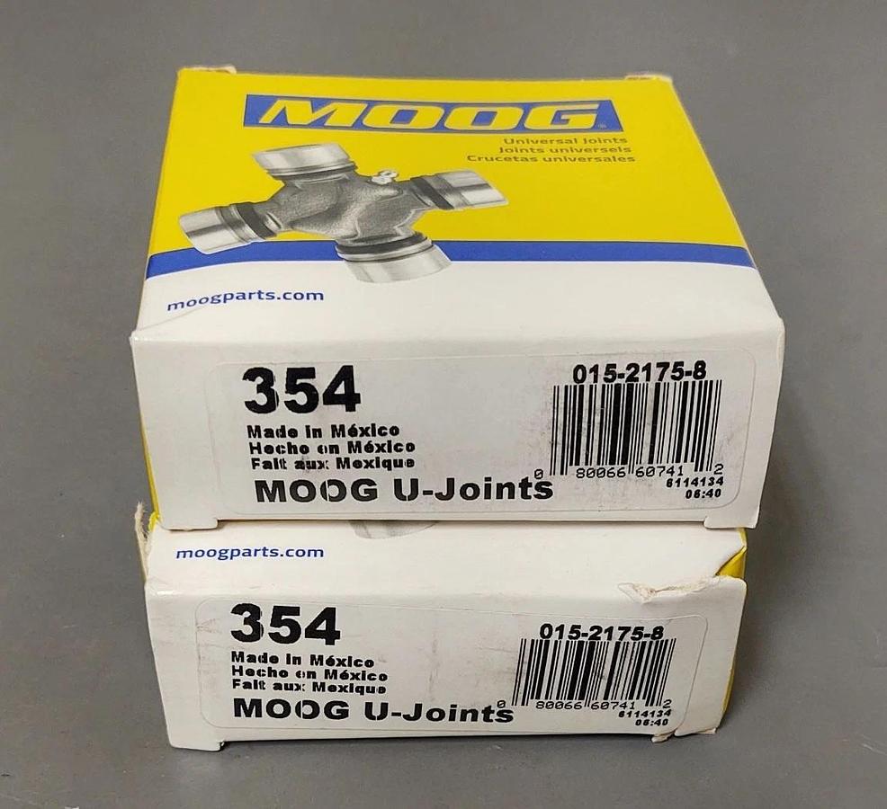 🔥(QTY 2) Moog/Precision Greaseable Universal Joint 354 U-Joint