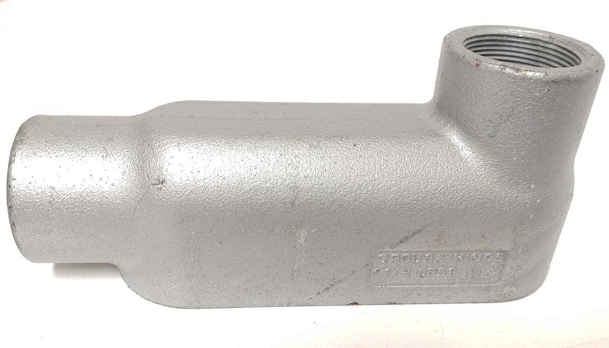 🔥 (2 NEW Crouse-Hinds 1-1/2 Inch Form 8 Conduit Outlet Body 2 Piece Set LB58